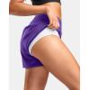 G Gradual Women’s Running Shorts with Mesh Liner 3″ Workout Athletic Shorts for Women with Phone Pockets(Dusty Purple)