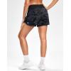 G Gradual Women’s Running Shorts with Mesh Liner 3″ Workout Athletic Shorts for Women with Phone Pockets(Grey Camo)