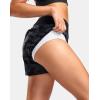 G Gradual Women’s Running Shorts with Mesh Liner 3″ Workout Athletic Shorts for Women with Phone Pockets(Grey Camo)