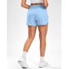 G Gradual Women’s Running Shorts with Mesh Liner 3″ Workout Athletic Shorts for Women with Phone Pockets(Light Blue)
