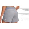 G Gradual Women’s Running Shorts with Mesh Liner 3″ Workout Athletic Shorts for Women with Phone Pockets(Light Grey)