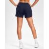 G Gradual Women’s Running Shorts with Mesh Liner 3″ Workout Athletic Shorts for Women with Phone Pockets(Navy Blue)