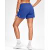 G Gradual Women’s Running Shorts with Mesh Liner 3″ Workout Athletic Shorts for Women with Phone Pockets(Neon Blue)