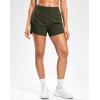 G Gradual Women’s Running Shorts with Mesh Liner 3″ Workout Athletic Shorts for Women with Phone Pockets(Olive)