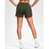 G Gradual Women’s Running Shorts with Mesh Liner 3″ Workout Athletic Shorts for Women with Phone Pockets(Olive)