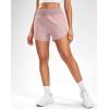 G Gradual Women’s Running Shorts with Mesh Liner 3″ Workout Athletic Shorts for Women with Phone Pockets(Pink)
