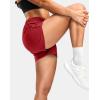 G Gradual Women’s Running Shorts with Mesh Liner 3″ Workout Athletic Shorts for Women with Phone Pockets(Red)