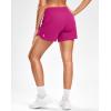 G Gradual Women’s Running Shorts with Mesh Liner 3″ Workout Athletic Shorts for Women with Phone Pockets(Sizzling Pink)