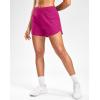 G Gradual Women’s Running Shorts with Mesh Liner 3″ Workout Athletic Shorts for Women with Phone Pockets(Sizzling Pink)