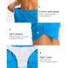 G Gradual Women’s Running Shorts with Zipper Pockets Quick Dry Athletic Workout Gym 3″ Shorts for Women with Comfy Liner(Blue)