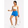 G Gradual Women’s Running Shorts with Zipper Pockets Quick Dry Athletic Workout Gym 3″ Shorts for Women with Comfy Liner(Blue)