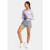 G Gradual Women’s Running Shorts with Zipper Pockets Quick Dry Athletic Workout Gym 3″ Shorts for Women with Comfy Liner(Bright Grey)