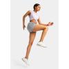 G Gradual Women’s Running Shorts with Zipper Pockets Quick Dry Athletic Workout Gym 3″ Shorts for Women with Comfy Liner(Bright Grey)