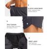 G Gradual Women’s Running Shorts with Zipper Pockets Quick Dry Athletic Workout Gym 3″ Shorts for Women with Comfy Liner(Dark Grey)