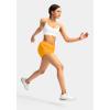 G Gradual Women’s Running Shorts with Zipper Pockets Quick Dry Athletic Workout Gym 3″ Shorts for Women with Comfy Liner(Flame Orange)