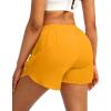 G Gradual Women’s Running Shorts with Zipper Pockets Quick Dry Athletic Workout Gym 3″ Shorts for Women with Comfy Liner(Flame Orange)