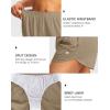 G Gradual Women’s Running Shorts with Zipper Pockets Quick Dry Athletic Workout Gym 3″ Shorts for Women with Comfy Liner(Khaki)