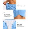 G Gradual Women’s Running Shorts with Zipper Pockets Quick Dry Athletic Workout Gym 3″ Shorts for Women with Comfy Liner(Light Blue)
