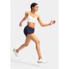 G Gradual Women’s Running Shorts with Zipper Pockets Quick Dry Athletic Workout Gym 3″ Shorts for Women with Comfy Liner(Navy)
