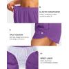 G Gradual Women’s Running Shorts with Zipper Pockets Quick Dry Athletic Workout Gym 3″ Shorts for Women with Comfy Liner(Purple)