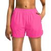 G Gradual Women’s Running Shorts with Zipper Pockets Quick Dry Athletic Workout Gym 3″ Shorts for Women with Comfy Liner(Rose Red)