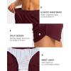 G Gradual Women’s Running Shorts with Zipper Pockets Quick Dry Athletic Workout Gym 3″ Shorts for Women with Comfy Liner(Wine)