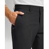 Men’s Golf Pants – 30″/32″/34″ Slim Fit Stretch Lightweight Dress Pants for Men with Zipper Pockets Casual Work(Black,W34 L30)