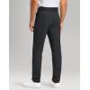 Men’s Golf Pants – 30″/32″/34″ Slim Fit Stretch Lightweight Dress Pants for Men with Zipper Pockets Casual Work(Black,W34 L30)