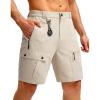 G Gradual Men’s Hiking Cargo Shorts with Zipper Pockets Lightweight Stretch Outdoor Tactical Shorts for Men Golf Fishing