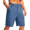 G Gradual Men’s Lightweight Shorts 9″ 4 Pockets Stretch Quick-Dry Summer Shorts for Casual Golf Work Hiking Trips (9″, Blue, XL)