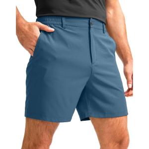 G Gradual Men’s Casual Shorts 5″ Lightweight Golf Shorts for Men Stretch with 3 Pockets Quick Dry Breathable Work Shorts Dusty Blue