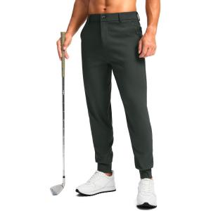 G Gradual Men’s Golf Joggers Pants 4 Pockets with Belt Loops 28″ Stretch Slim Fit Dress Joggers for Men Casual Travel(Graphite Grey)