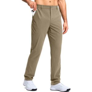 G Gradual Mens Golf Pants Stretch Dress Casual Pants 30″/32″/34″ Lightweight Work Travel Slacks for Men with 4 Pockets(Carbon Dust)