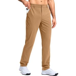 G Gradual Mens Golf Pants Stretch Dress Casual Pants 30″/32″/34″ Lightweight Work Travel Slacks for Men with 4 Pockets(Khaki Sand)