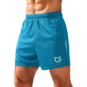 G Gradual Men’s Gym Shorts 5″/7″/10″ with Zipper Pockets Basketball Athletic Mesh Quick Dry Shorts for Workout Running Tennis(Vivid Blue)