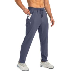 G Gradual Men’s Sweatpants with Zipper Pockets Tapered Joggers for Men Athletic Pants for Workout, Jogging, Running(Dusty Blue)
