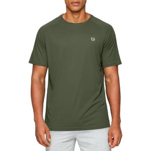 G Gradual Men’s Workout Quick Dry T-Shirts Short Sleeve Lightweight Cooling Gym Shirts Tee for Running, Beach, Hiking(1 Pack: Dark Green)