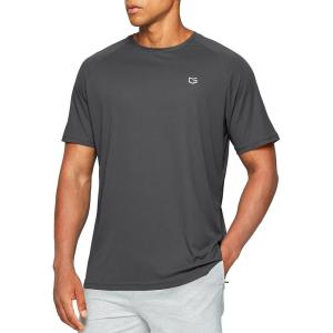 G Gradual Men’s Workout Quick Dry T-Shirts Short Sleeve Lightweight Cooling Gym Shirts Tee for Running, Beach, Hiking(1 Pack: Grey)