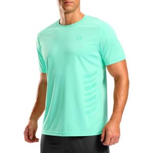 G Gradual Men’s Workout Shirts Quick Dry Athletic Running T-Shirts Lightweight Moisture Wicking Short Sleeve Sports Gym Tops(Mint Green)