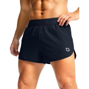 G Gradual Running Shorts for Men 3 Inch Lighweight Quick Dry Workout Gym Athletic Jogging Shorts with Inner Key Pocket(Navy)