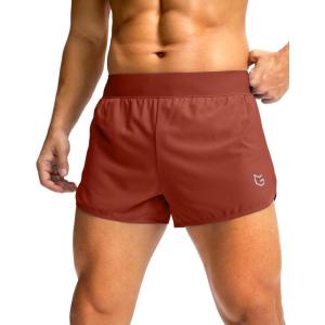 G Gradual Running Shorts for Men 3 Inch Lighweight Quick Dry Workout Gym Athletic Jogging Shorts with Inner Key Pocket(Savannah)