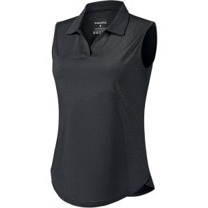 G Gradual Sleeveless Golf Shirts for Women Collared V Neck Tennis Tank Top Cooling Polo UPF 50+ Quick Dry Lightweight(Heather Carbon)