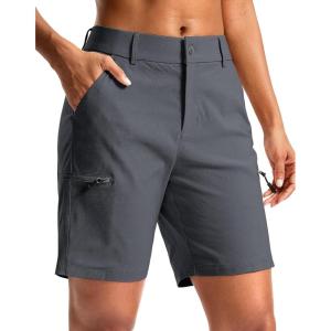 G Gradual Women’s 7″ Hiking Cargo Shorts Quick Dry Lightweight Golf Outdoor Work Summer Travel Shorts with Pockets(Deep Grey)