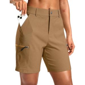 G Gradual Women’s 7″ Hiking Cargo Shorts Quick Dry Lightweight Golf Outdoor Work Summer Travel Shorts with Pockets(Deep Khaki)