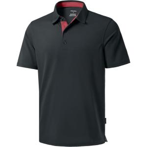 Men’s Golf Shirts Dry Fit Moisture Wicking Performance Short Sleeve Collared Polo Shirts for Casual Athletic Business(A-dark Grey)