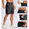 G Gradual Men’s Casual Shorts 7″/ 9″ Lightweight 4 Pockets Stretch Quick-Dry Summer Shorts for Golf Work Hiking Trips (7″, Black Camo, M)