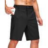 G Gradual Men’s Shorts 7″/ 5″/ 9″ Lightewight Casual Shorts for Men Hiking Golf Shorts with 3 Zipper Pockets(Black)