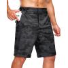 G Gradual Men’s Shorts 7″/ 5″/ 9″ Lightewight Casual Shorts for Men Hiking Golf Shorts with 3 Zipper Pockets(Black Camo B)