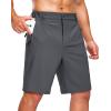 G Gradual Men’s Shorts 7″/ 5″/ 9″ Lightewight Casual Shorts for Men Hiking Golf Shorts with 3 Zipper Pockets(Charcoal)