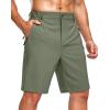 G Gradual Men’s Shorts 7″/ 5″/ 9″ Lightewight Casual Shorts for Men Hiking Golf Shorts with 3 Zipper Pockets(Grey Sage)